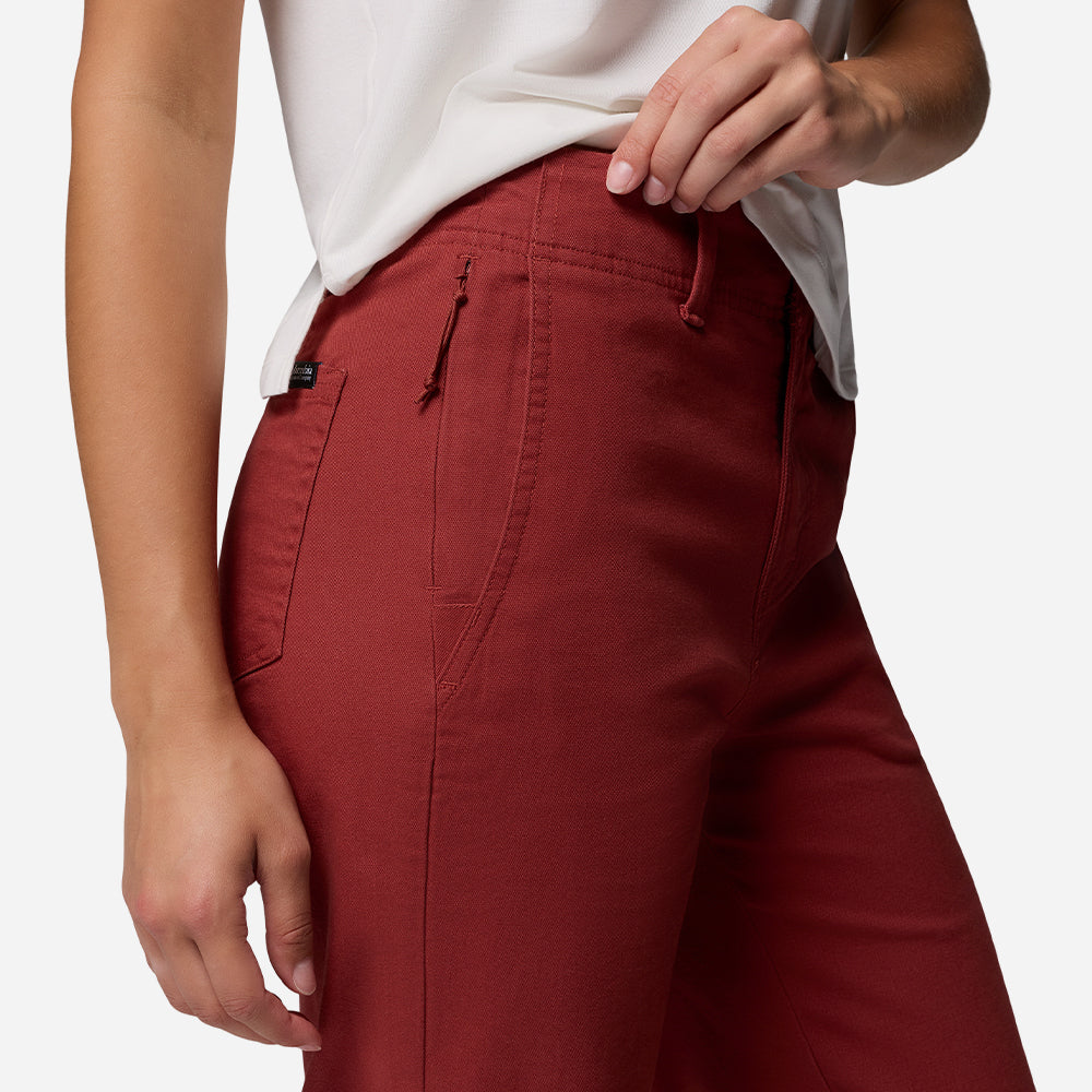 Quần Dài Thể Thao Nữ Columbia Roc™ Straight Leg - Đỏ - Supersports Vietnam