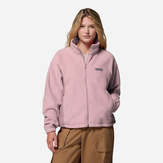 Áo Khoác Nữ Columbia Benton Springs™ Relaxed Full Zip - Hồng - Supersports Vietnam