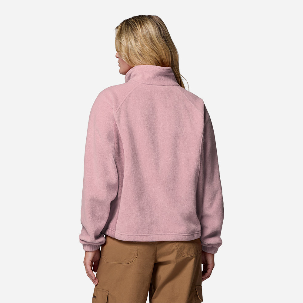Áo Khoác Nữ Columbia Benton Springs™ Relaxed Full Zip - Hồng - Supersports Vietnam