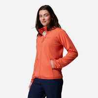 Áo Khoác Nữ Columbia Essential Hike Grid Fleece Full Zip - Cam - Supersports Vietnam