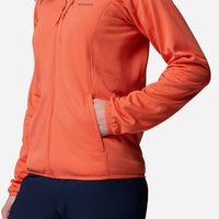 Áo Khoác Nữ Columbia Essential Hike Grid Fleece Full Zip - Cam - Supersports Vietnam