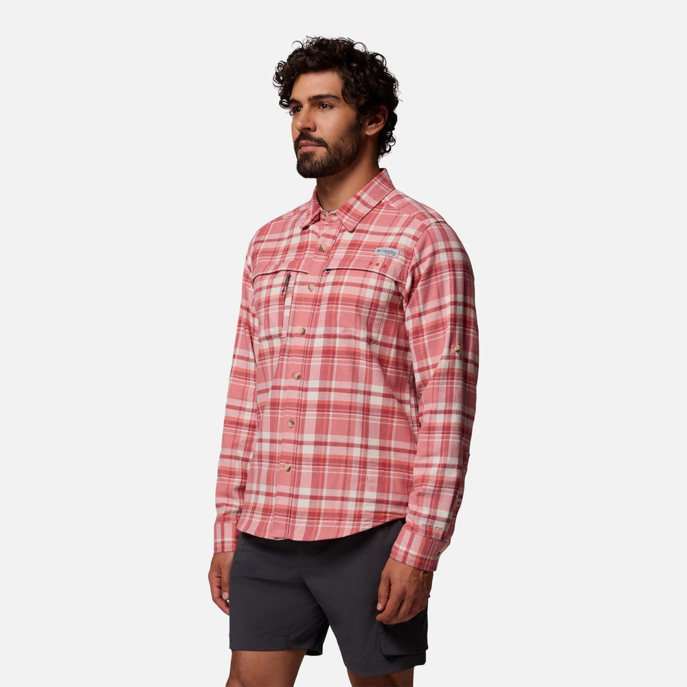 Áo Sơ Mi Tay Dài Nam Columbia Pfg Wild Cast Flannel - Hồng - Supersports Vietnam