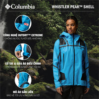 Áo Khoác Nữ Columbia Whistler Peak™ Shell - Xanh Dương - Supersports Vietnam