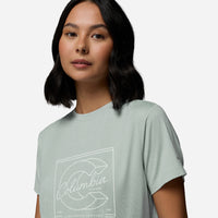 Áo Thun Nữ Columbia Parsons Point™ Short Sleeve Graphic - Xanh Mint - Supersports Vietnam