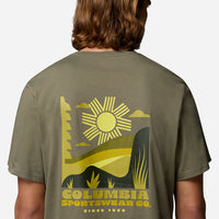 Áo Thun Nam Columbia Csc™ Outdoor Back Graphic - Xanh Quân Đội - Supersports Vietnam