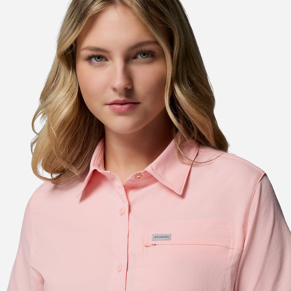 Áo Sơ Mi Nữ Columbia Silver Ridge™ Utility II Short Sleeve - Hồng - Supersports Vietnam