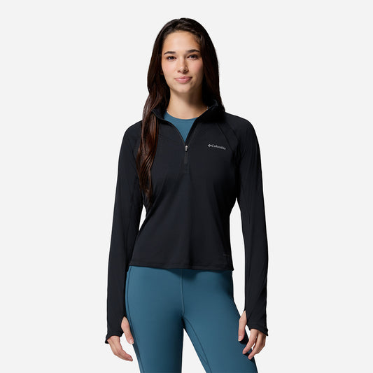 Áo Thun Nữ Columbia Stealth Spring™ Half Zip - Đen