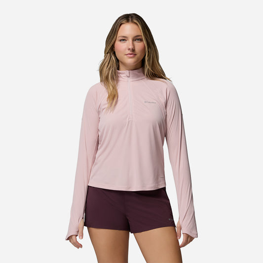 Áo Thun Nữ Columbia Stealth Spring™ Long Sleeve Half Zip - Hồng
