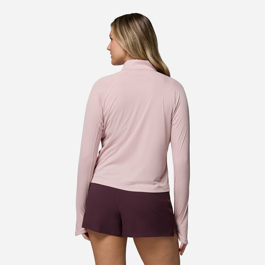 Áo Thun Nữ Columbia Stealth Spring™ Long Sleeve Half Zip - Hồng