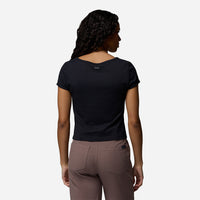 Áo Thun Nữ Columbia Pinetown Canyon™ Rib Short Sleeve - Đen - Supersports Vietnam