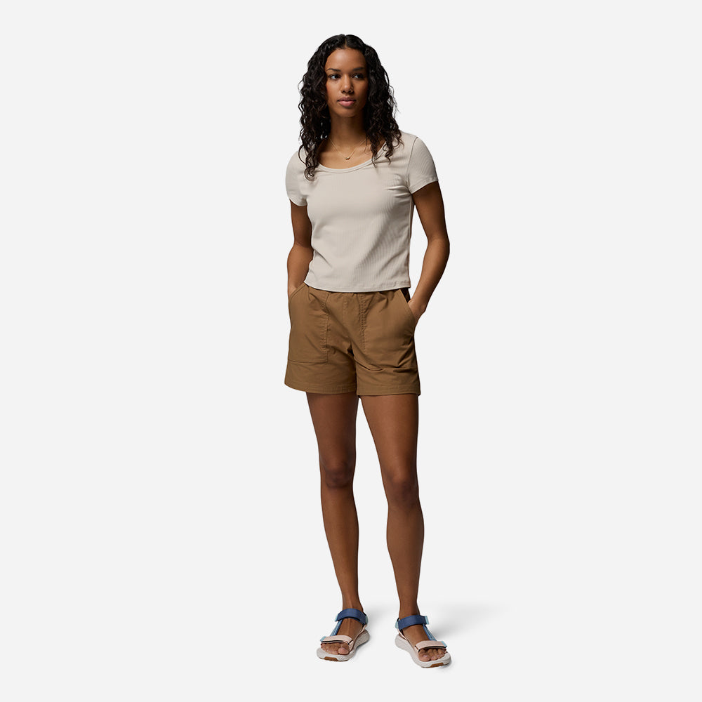 Áo Thun Nữ Columbia Pinetown Canyon™ Rib Short Sleeve - Be - Supersports Vietnam