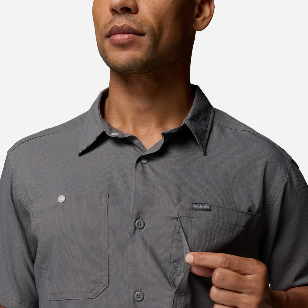 Áo Sơ Mi Nam Columbia Silver Ridge™ Utility II Short Sleeve - Xám - Supersports Vietnam