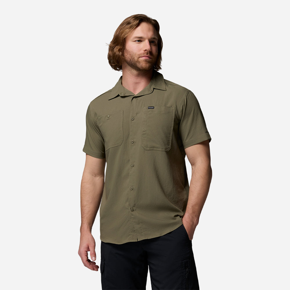 Áo Sơ Mi Nam Columbia Silver Ridge™ Utility Ii Short Sleeve - Xanh Quân Đội - Supersports Vietnam