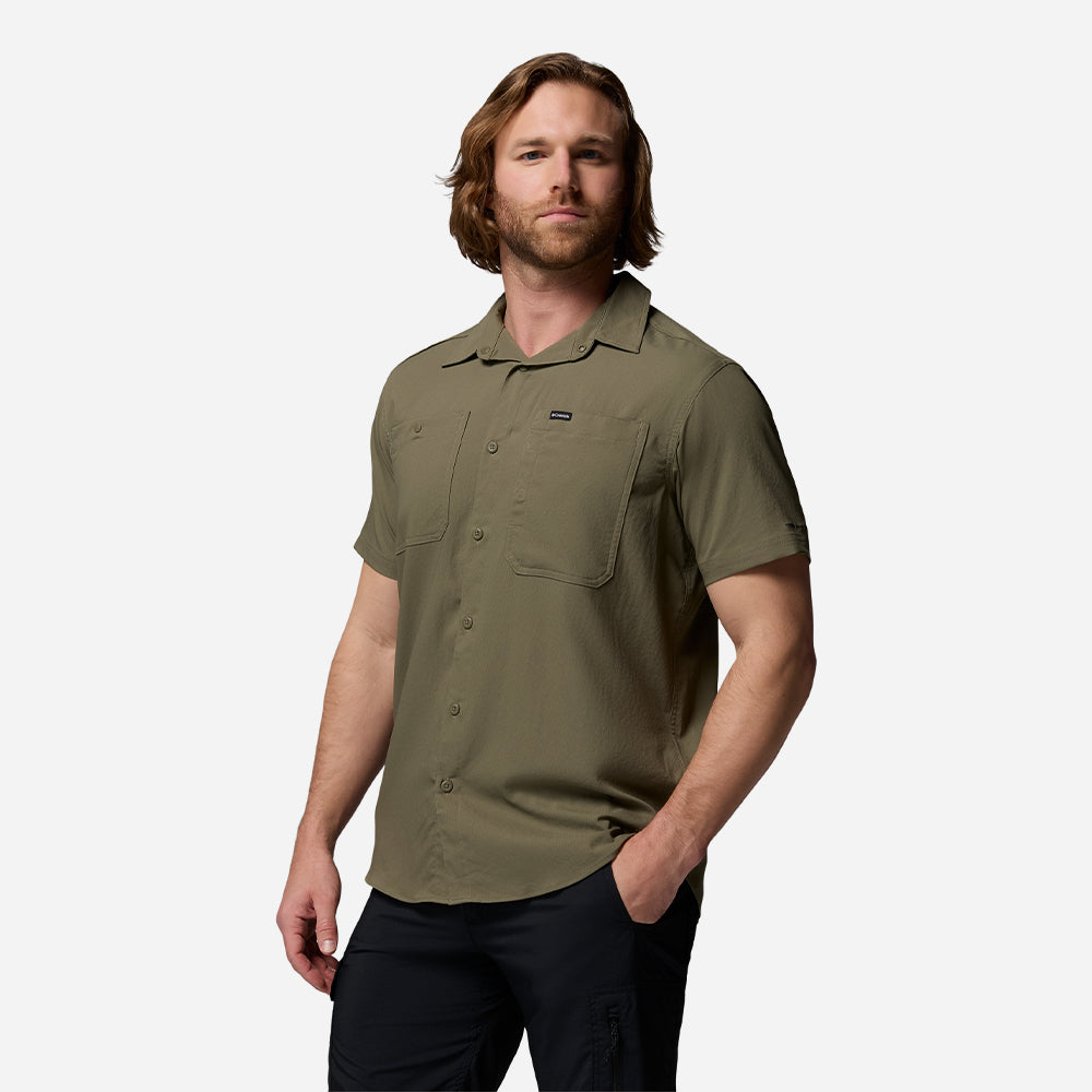 Áo Sơ Mi Nam Columbia Silver Ridge™ Utility Ii Short Sleeve - Xanh Quân Đội - Supersports Vietnam