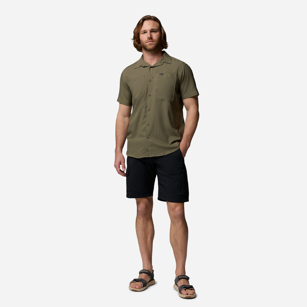 Áo Sơ Mi Nam Columbia Silver Ridge™ Utility Ii Short Sleeve - Xanh Quân Đội - Supersports Vietnam