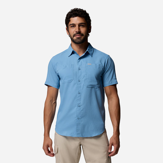 Áo Sơ Mi Nam Columbia Silver Ridge™ Utility II Short Sleeve - Xanh Dương - Supersports Vietnam