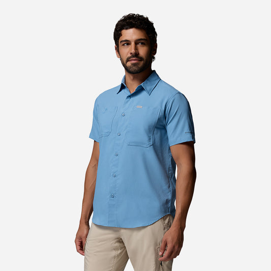 Áo Sơ Mi Nam Columbia Silver Ridge™ Utility II Short Sleeve - Xanh Dương - Supersports Vietnam