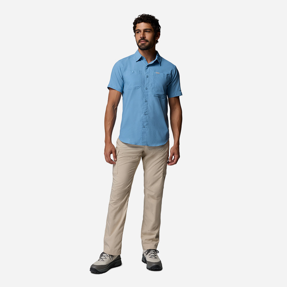 Áo Sơ Mi Nam Columbia Silver Ridge™ Utility II Short Sleeve - Xanh Dương - Supersports Vietnam