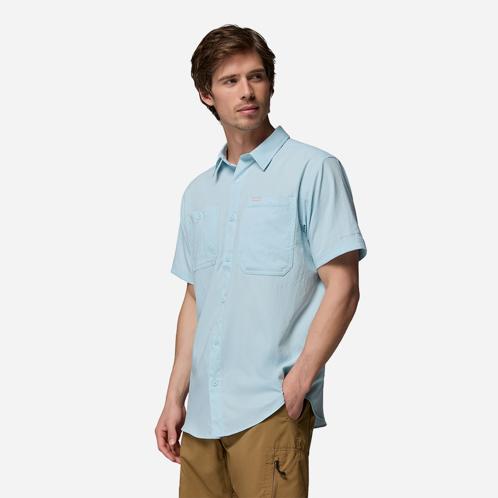 Áo Sơ Mi Nam Columbia Silver Ridge™ Utility II Short Sleeve - Xanh Dương - Supersports Vietnam
