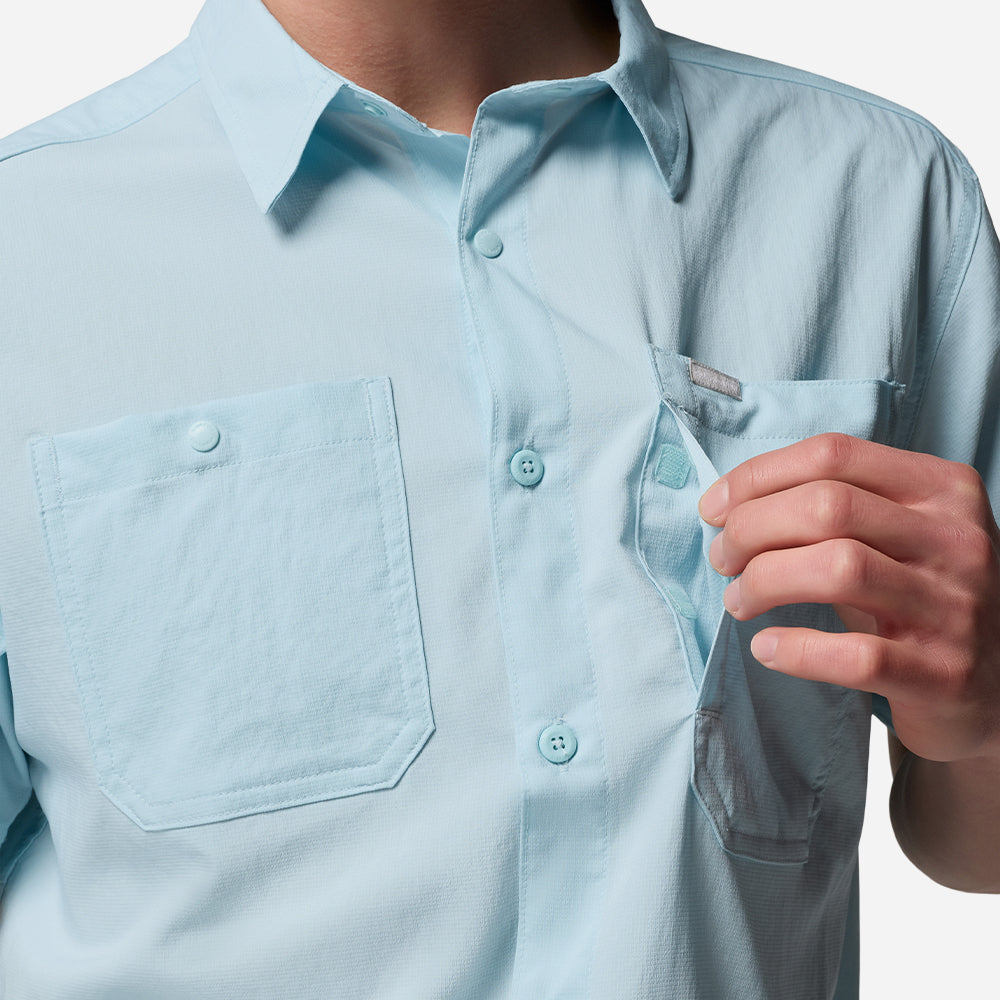 Áo Sơ Mi Nam Columbia Silver Ridge™ Utility Ii Short Sleeve - Xanh Dương - Supersports Vietnam