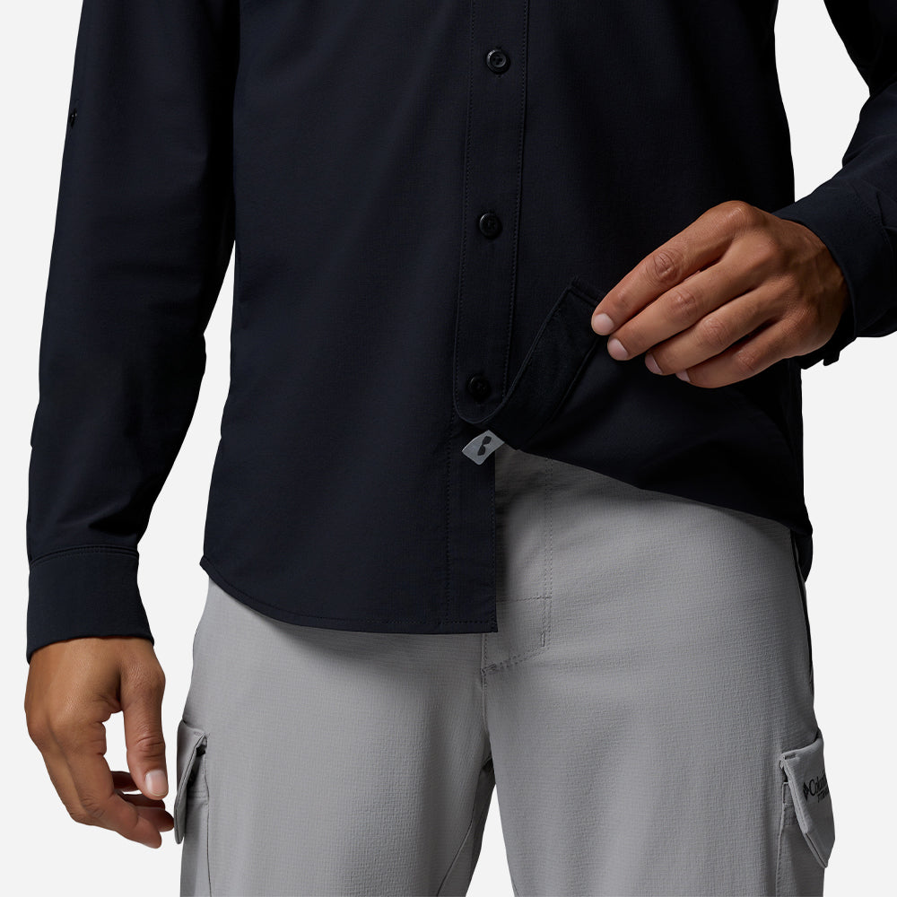 Áo Sơ Mi Nam Columbia Silver Ridge™ Elite Long Sleeve Woven - Đen - Supersports Vietnam