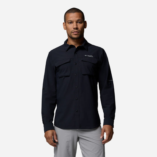 Áo Sơ Mi Nam Columbia Silver Ridge™ Elite Long Sleeve Woven - Đen - Supersports Vietnam