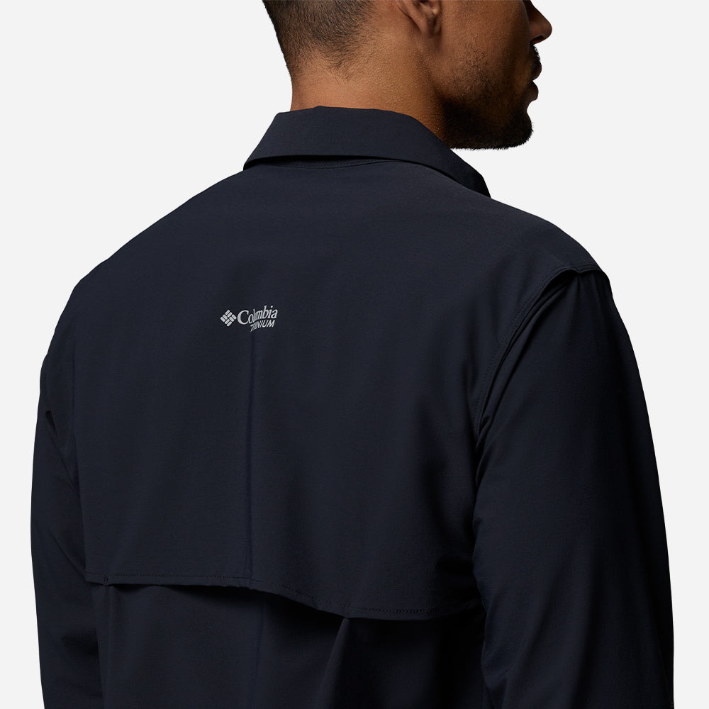 Áo Sơ Mi Nam Columbia Silver Ridge™ Elite Long Sleeve Woven - Đen - Supersports Vietnam