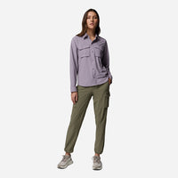 Áo Sơ Mi Nữ Columbia Silver Ridge™ Elite Woven Long Sleeve - Tím - Supersports Vietnam