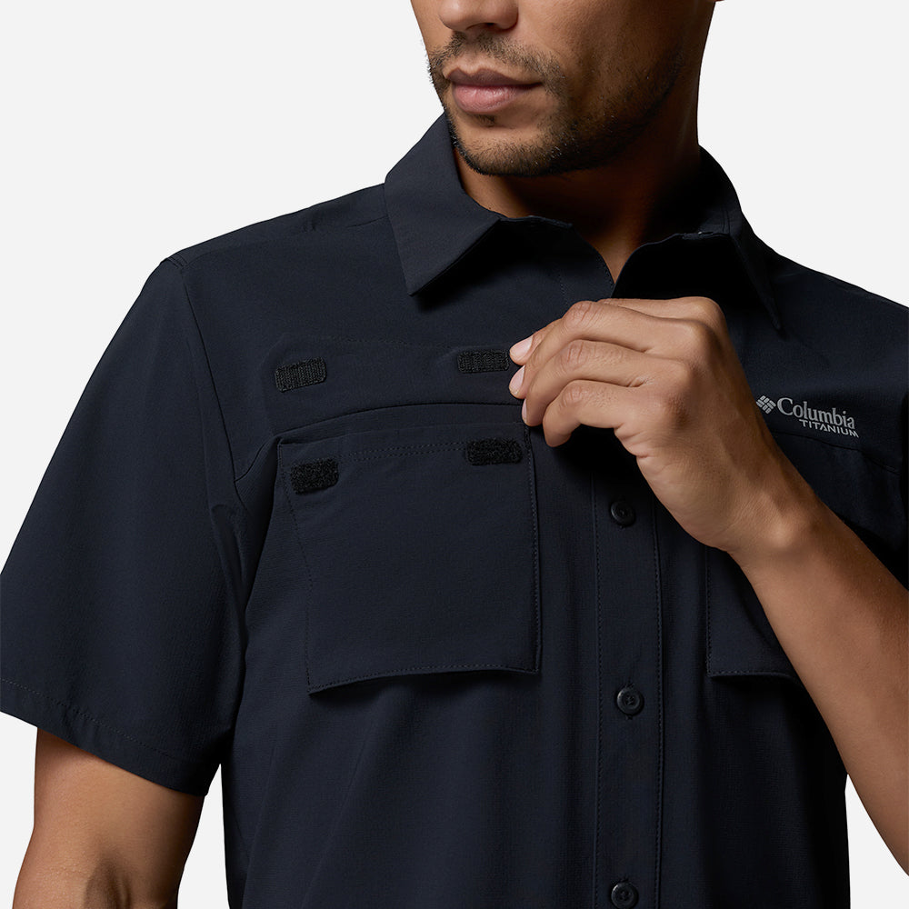 Áo Sơ Mi Nam Columbia Silver Ridge™ Elite Short Sleeve Woven - Đen - Supersports Vietnam