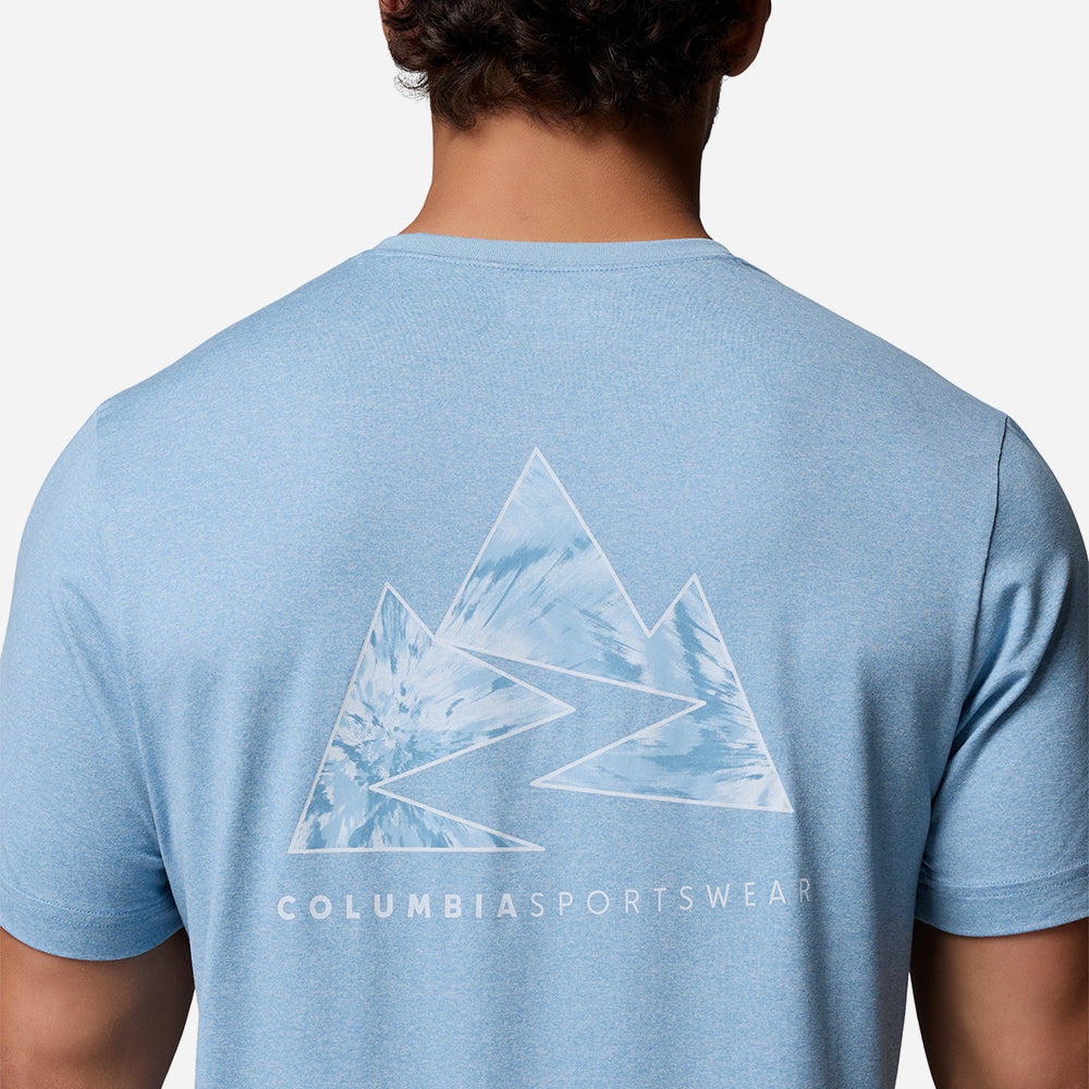 Áo Thun Nam Columbia Parsons Point™ Short Sleeve Back Graphic - Xanh Dương