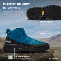 Men's Columbia Tellurix™ Titanium™ Outdry™ Mid Hiking Shoes - Blue