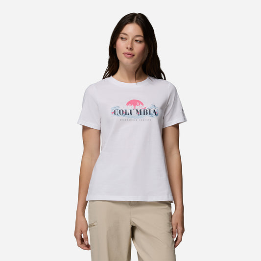 Áo Thun Nữ Columbia Rolling Bend™ Seasonal Graphic - Trắng - Supersports Vietnam