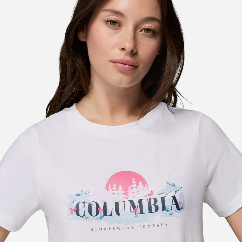 Áo Thun Nữ Columbia Rolling Bend™ Seasonal Graphic - Trắng - Supersports Vietnam