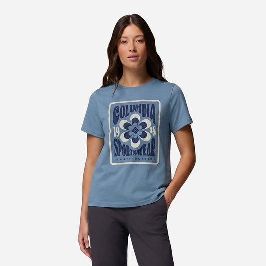 Áo Thun Nữ Columbia Rolling Bend™ Seasonal Graphic - Xanh Dương - Supersports Vietnam