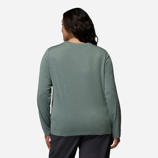 Áo Thun Nữ Columbia Parsons Point™ Long Sleeve Graphic - Xanh Lá - Supersports Vietnam