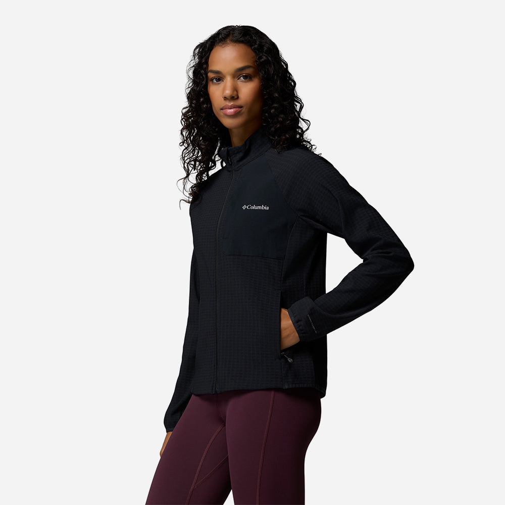 Áo Khoác Nữ Columbia Superior Summit™ Grid Full Zip - Đen - Supersports Vietnam