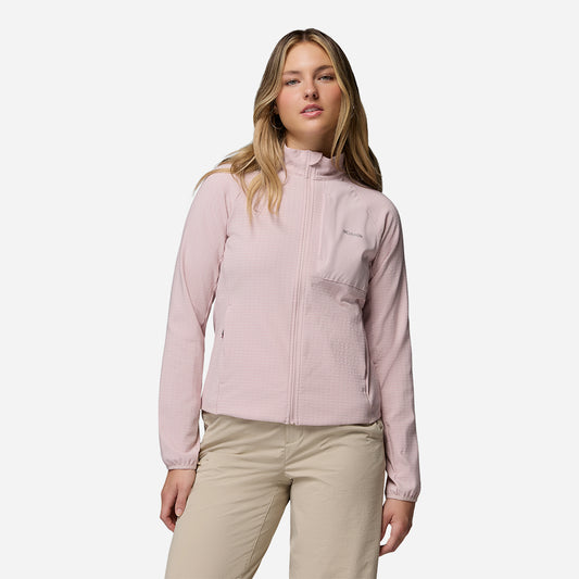 Áo Khoác Nữ Columbia Superior Summit™ Grid Full Zip - Hồng - Supersports Vietnam