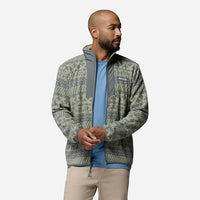 Áo Khoác Nam Columbia Sequoia Grove™ II Full Zip Printed Fleece - Xám - Supersports Vietnam