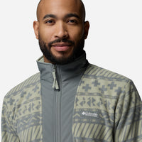 Áo Khoác Nam Columbia Sequoia Grove™ II Full Zip Printed Fleece - Xám - Supersports Vietnam