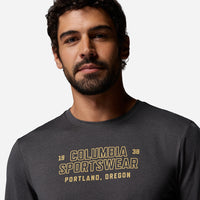 Áo Thun Nam Columbia Parsons Point™ Long Sleeve Graphic - Xám