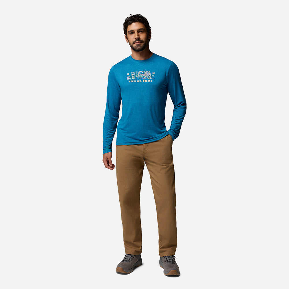 Áo Thun Nam Columbia Parsons Point™ Long Sleeve Graphic - Xanh Dương - Supersports Vietnam