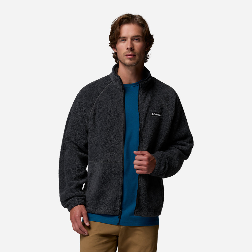 Áo Khoác Nam Columbia Timber Crest™ MTR Fleece Full Zip - Đen - Supersports Vietnam