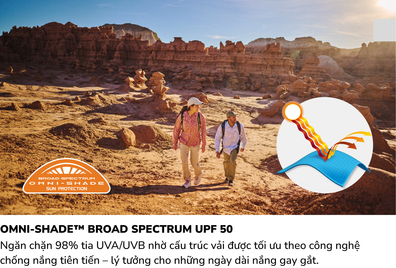 Công nghệ Omni-Shade™ Broad Spectrum UPF 50