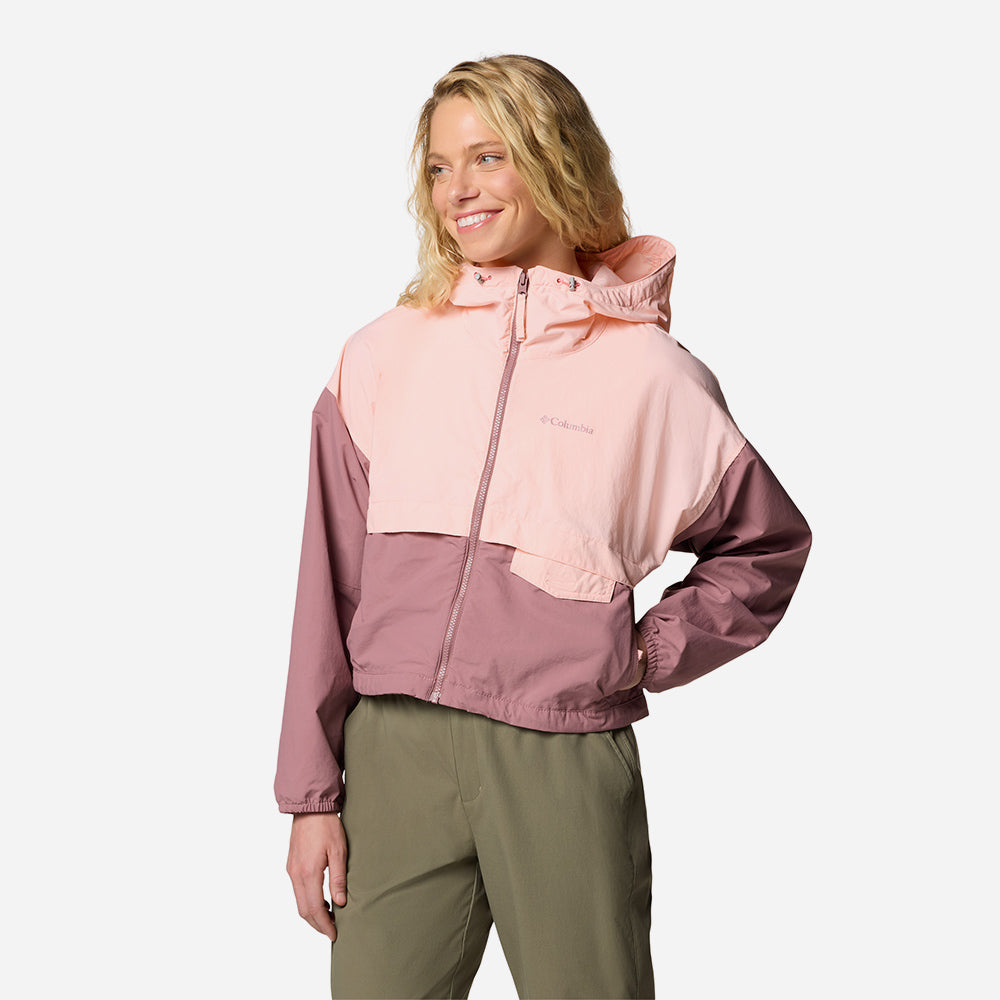 Áo Khoác Nữ Columbia Spire Valley™ Cropped Windbreaker - Hồng