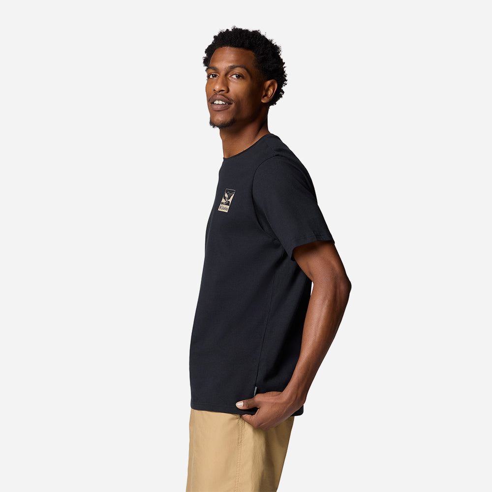 Men's Columbia Explorers Canyon™ Back Short Sleeve T-Shirt - Black